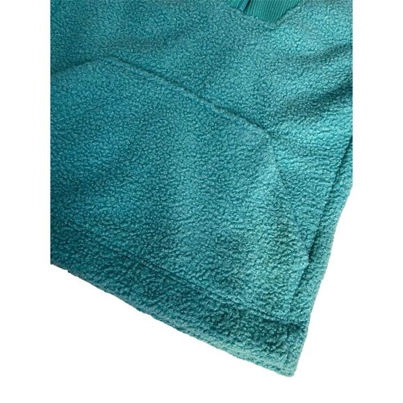 Lands' End Women's XS teal Fleece Pullover Sweater Quarter-Zip - Picture 9 of 10